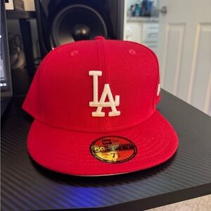 Red LA 59Fifty Cap